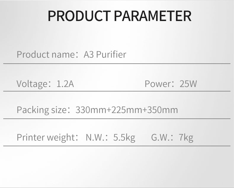 Purificateur d'air A3 pour imprimante DTF