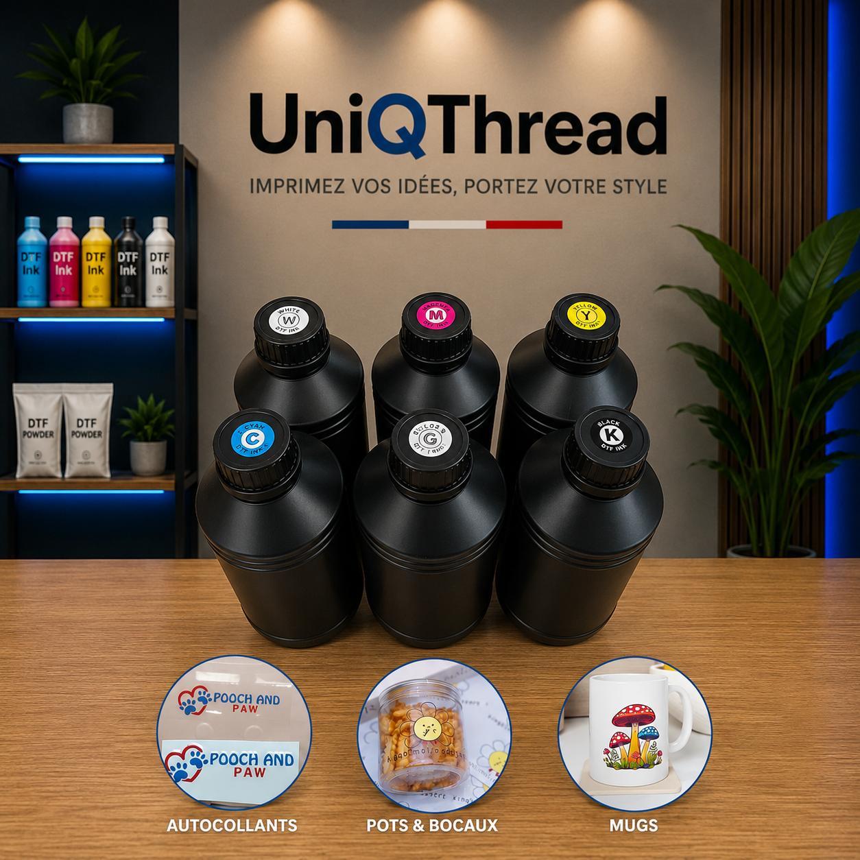 UVDTF-TINTE, 8-Liter-Charge