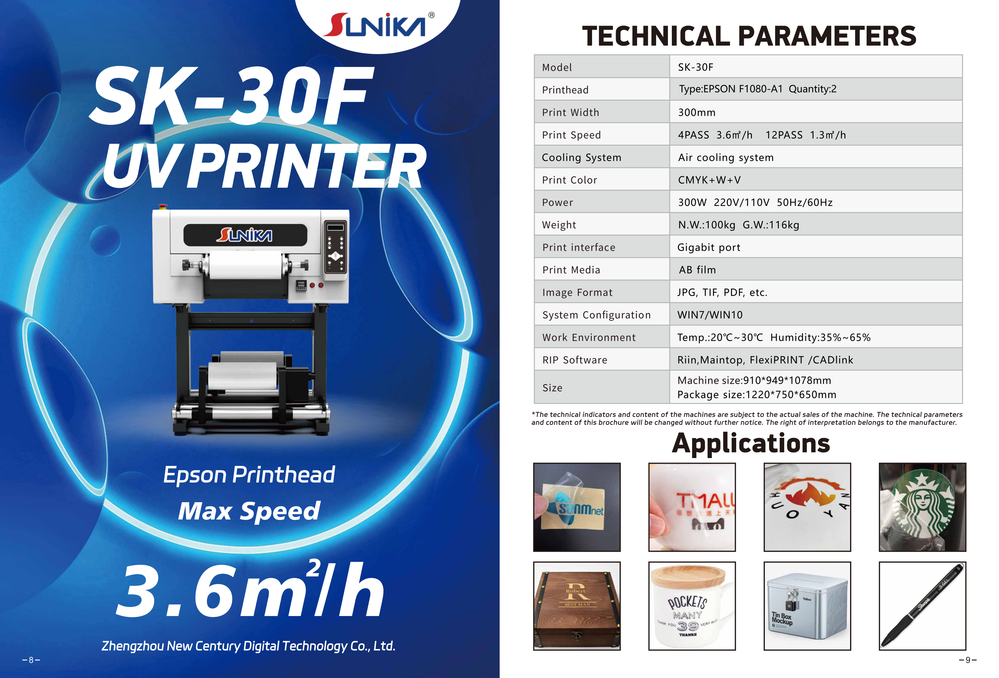UVDTF 30F DRUCKER (komplettes Kit) Lieferung 50 Tage